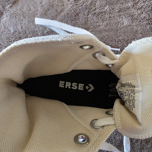 Converse Run Star Platform High Top White Women’s 8 Men’s 6.5 Canvas Sneakers - Picture 7 of 16